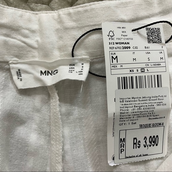 MANGO white culottes - Picture 4 of 6